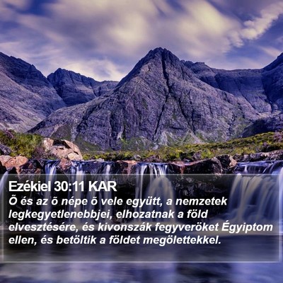 Ezékiel 30:11 KAR Bible Verse Image