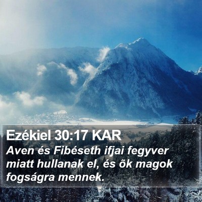 Ezékiel 30:17 KAR Bible Verse Image