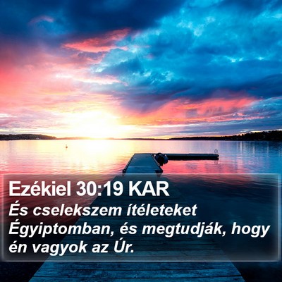 Ezékiel 30:19 KAR Bible Verse Image