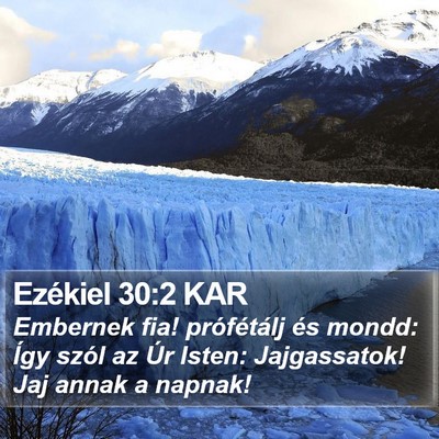 Ezékiel 30:2 KAR Bible Verse Image
