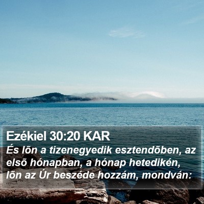 Ezékiel 30:20 KAR Bible Verse Image