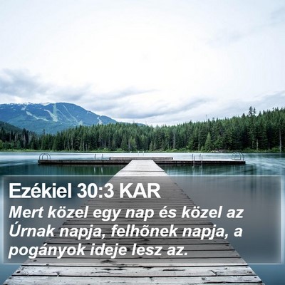Ezékiel 30:3 KAR Bible Verse Image