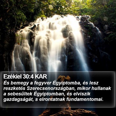 Ezékiel 30:4 KAR Bible Verse Image