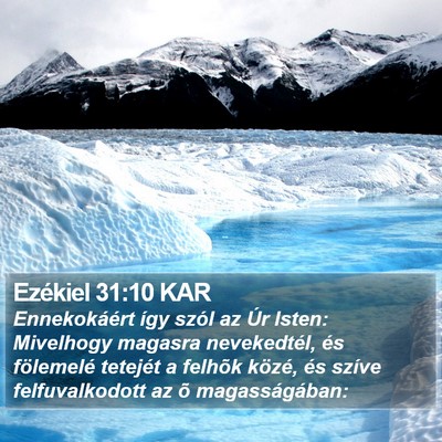Ezékiel 31:10 KAR Bible Verse Image
