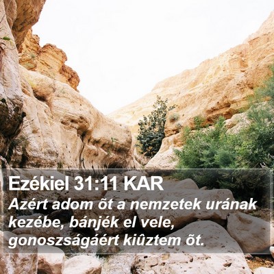 Ezékiel 31:11 KAR Bible Verse Image