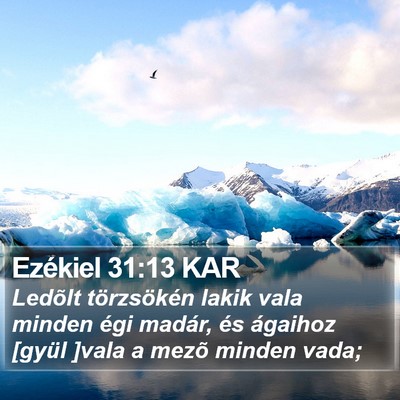 Ezékiel 31:13 KAR Bible Verse Image