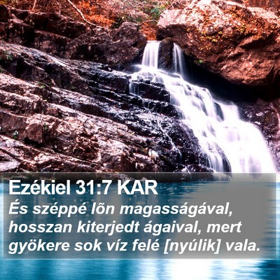 Ezékiel 31:7 KAR Bible Verse Image