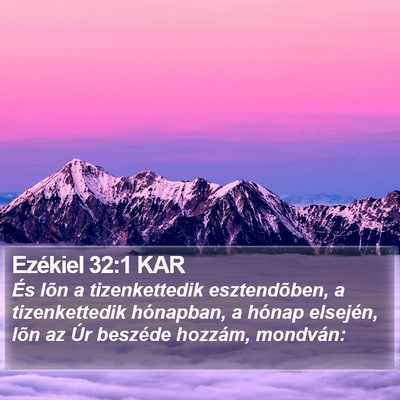 Ezékiel 32:1 KAR Bible Verse Image