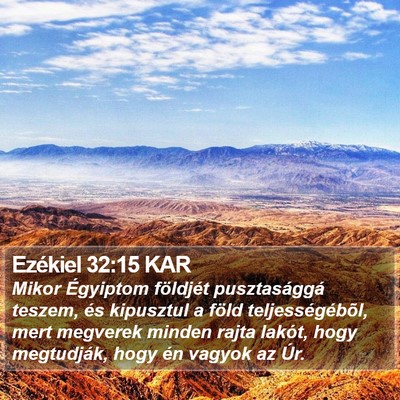 Ezékiel 32:15 KAR Bible Verse Image