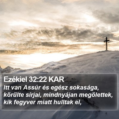 Ezékiel 32:22 KAR Bible Verse Image