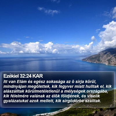 Ezékiel 32:24 KAR Bible Verse Image