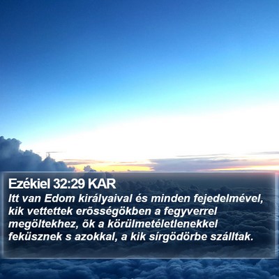 Ezékiel 32:29 KAR Bible Verse Image