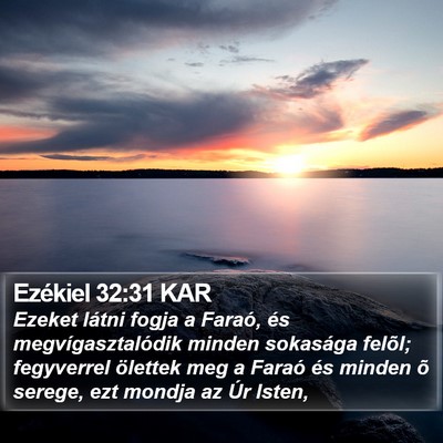 Ezékiel 32:31 KAR Bible Verse Image