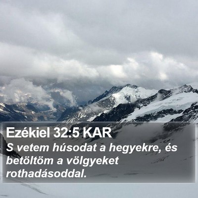Ezékiel 32:5 KAR Bible Verse Image