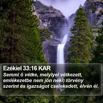 Ezékiel 33:16 KAR Bible Verse Image