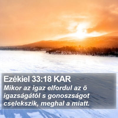 Ezékiel 33:18 KAR Bible Verse Image