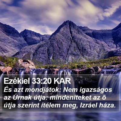 Ezékiel 33:20 KAR Bible Verse Image