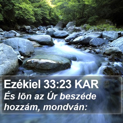 Ezékiel 33:23 KAR Bible Verse Image