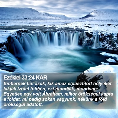 Ezékiel 33:24 KAR Bible Verse Image