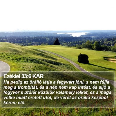 Ezékiel 33:6 KAR Bible Verse Image