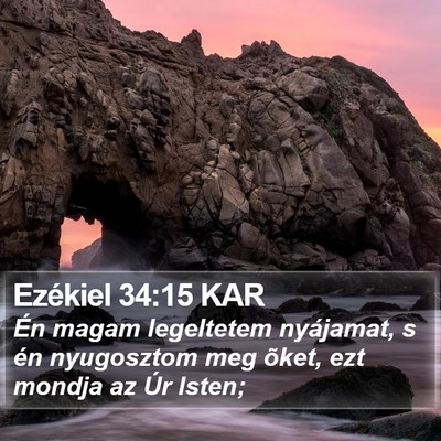 Ezékiel 34:15 KAR Bible Verse Image