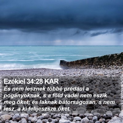 Ezékiel 34:28 KAR Bible Verse Image