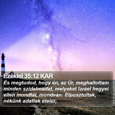 Ezékiel 35:12 KAR Bible Verse Image
