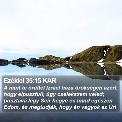 Ezékiel 35:15 KAR Bible Verse Image