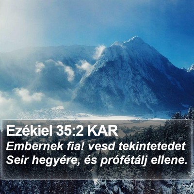 Ezékiel 35:2 KAR Bible Verse Image