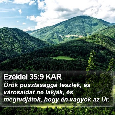 Ezékiel 35:9 KAR Bible Verse Image