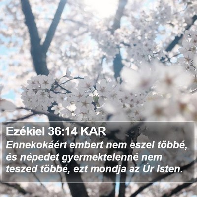Ezékiel 36:14 KAR Bible Verse Image