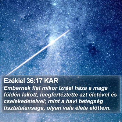 Ezékiel 36:17 KAR Bible Verse Image