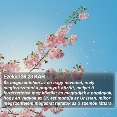 Ezékiel 36:23 KAR Bible Verse Image