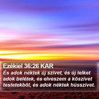 Ezékiel 36:26 KAR Bible Verse Image