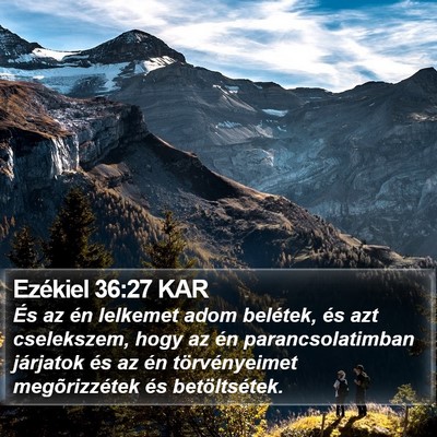 Ezékiel 36:27 KAR Bible Verse Image