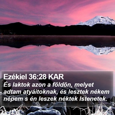 Ezékiel 36:28 KAR Bible Verse Image