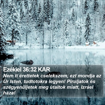 Ezékiel 36:32 KAR Bible Verse Image