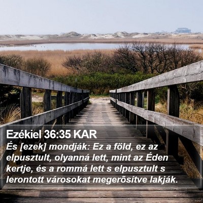 Ezékiel 36:35 KAR Bible Verse Image