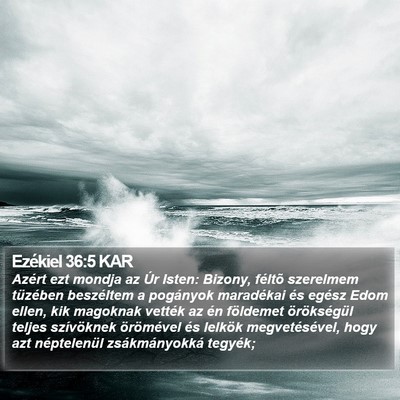 Ezékiel 36:5 KAR Bible Verse Image