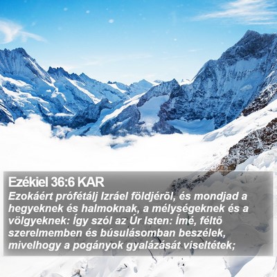 Ezékiel 36:6 KAR Bible Verse Image