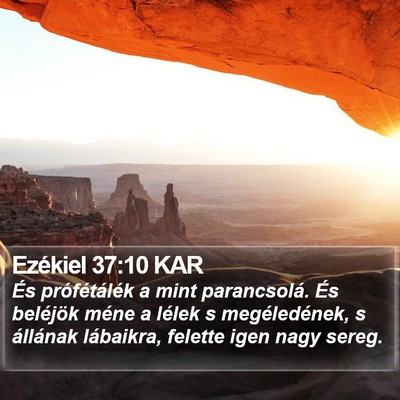 Ezékiel 37:10 KAR Bible Verse Image