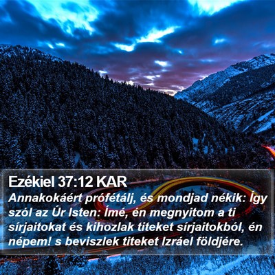 Ezékiel 37:12 KAR Bible Verse Image