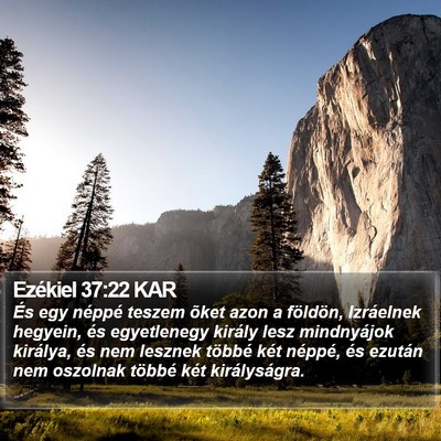 Ezékiel 37:22 KAR Bible Verse Image