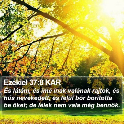Ezékiel 37:8 KAR Bible Verse Image