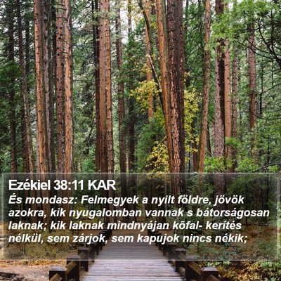 Ezékiel 38:11 KAR Bible Verse Image