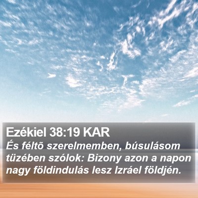 Ezékiel 38:19 KAR Bible Verse Image