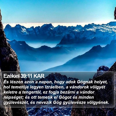 Ezékiel 39:11 KAR Bible Verse Image