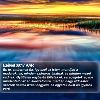 Ezékiel 39:17 KAR Bible Verse Image
