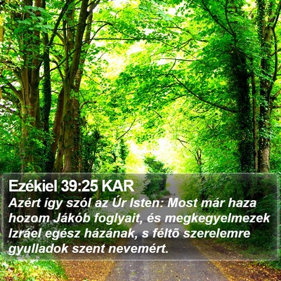 Ezékiel 39:25 KAR Bible Verse Image