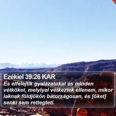 Ezékiel 39:26 KAR Bible Verse Image